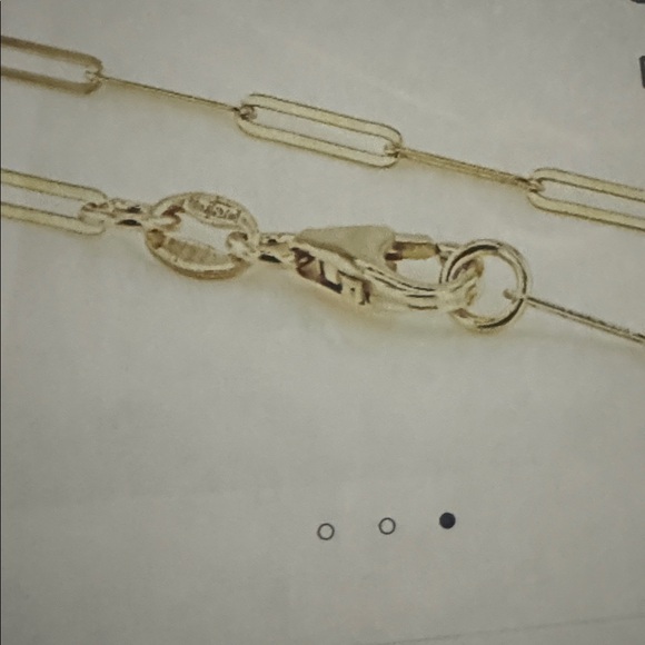 PAPERCLIP CHAIN, 10K YELLOW GOLD, 20”L - Picture 3 of 8